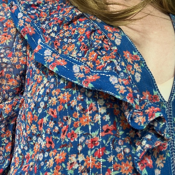 Saylor tiered blue mini dress - Picture 7 of 11